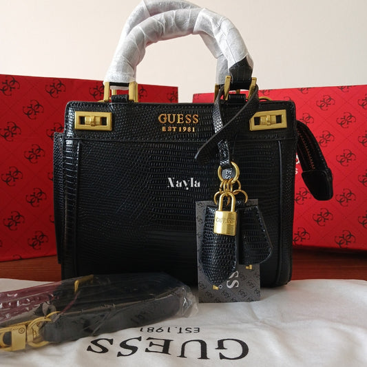 Sac à main Guess effet croco