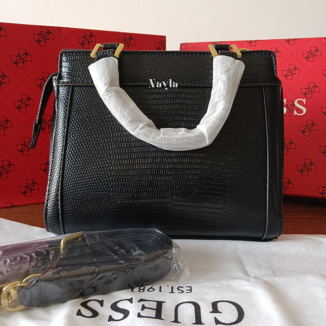 Sac à main Guess effet croco