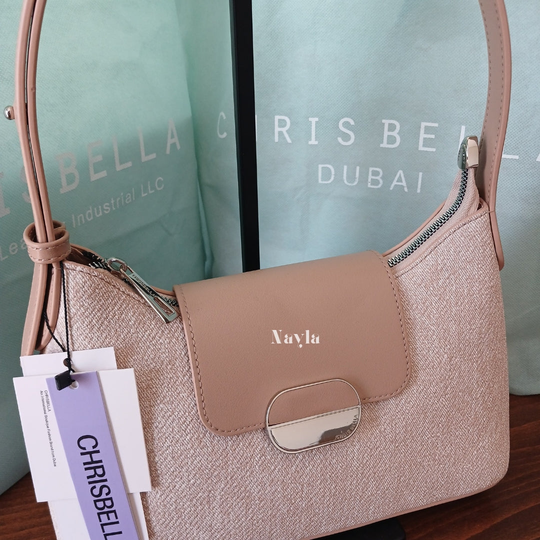 Sac porté épaule Chrisbella Original - Beige rosé