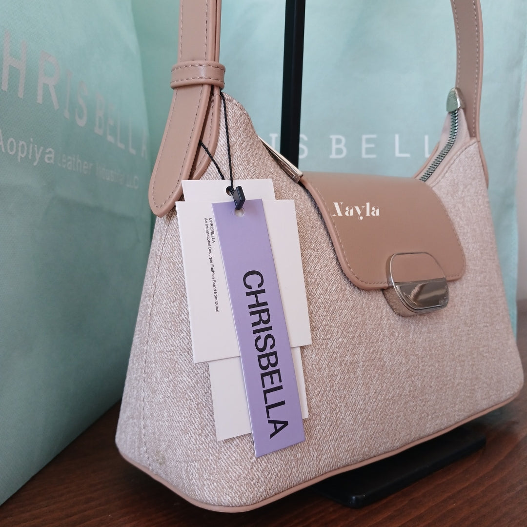 Sac porté épaule Chrisbella Original - Beige rosé