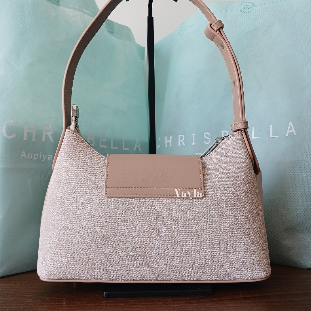 Sac porté épaule Chrisbella Original - Beige rosé