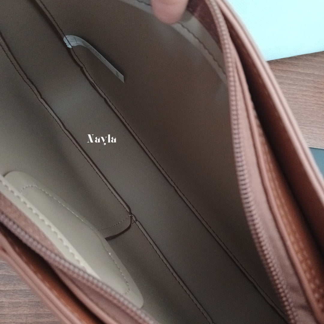 Sac porté épaule Chrisbella 2en1 + Pochette à chaîne dorée