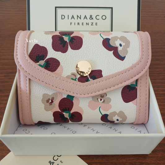 Porte-monnaie Fleuri Diana&Co - 797-2 Rose