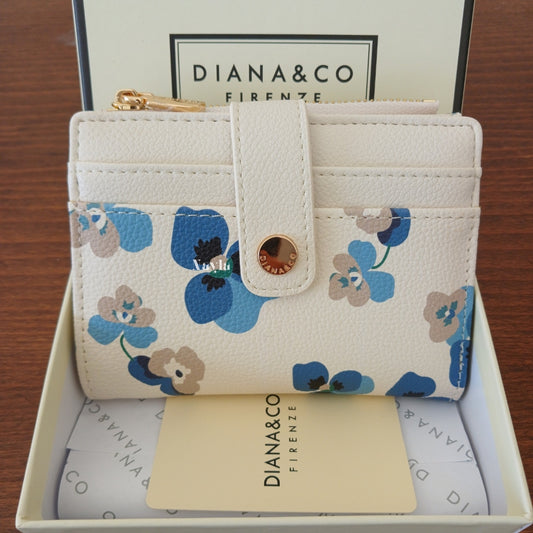 Porte-monnaie Diana&Co fleuri - 797-3 Blanc