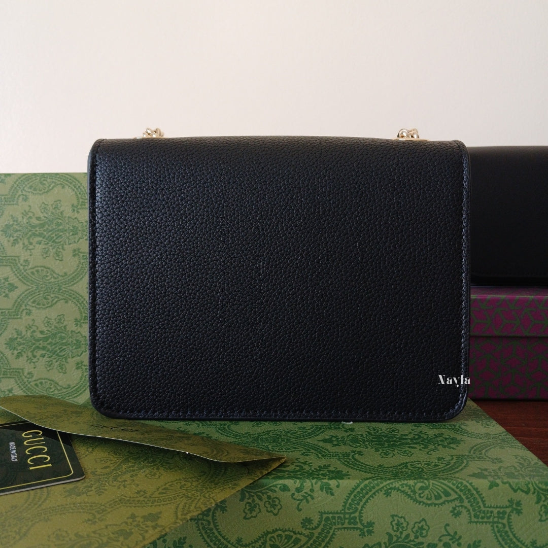 Sac à bandoulière Interlocking - Noir